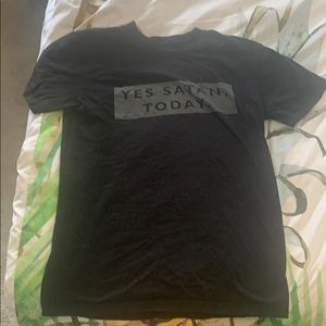 “Yes Satan, Today” Black Tee Shirt
